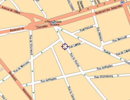hotel relais Monceau map